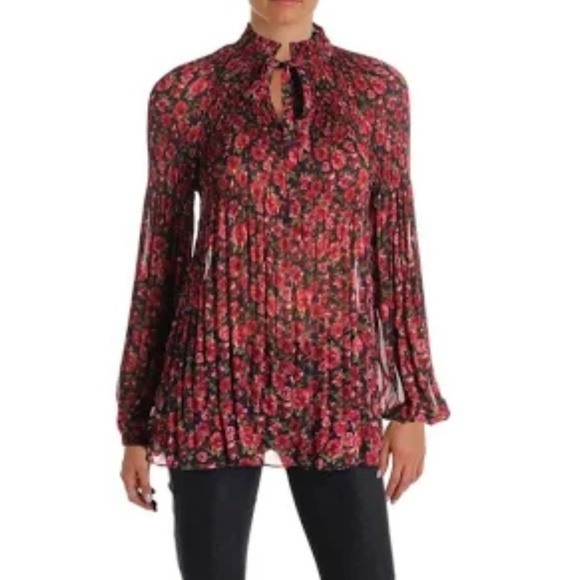 Lauren Ralph Lauren Duong Sheer Pleated Floral - Picture 2 of 3